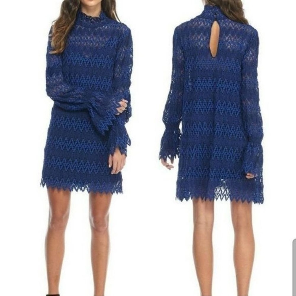 FREE PEOPLE Blue Simone Mini Dress size XS